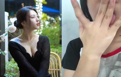 em sinh viên bôi trơn ngón tay rồi móc lồn